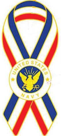 pin 4974 Navy Patriotic Ribbon , United States 